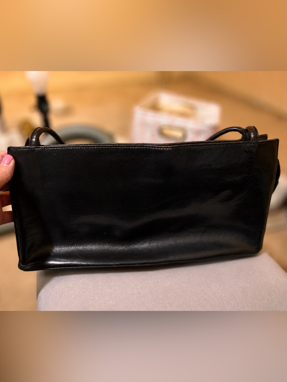 HOBO Black Leather Shoulder Bag